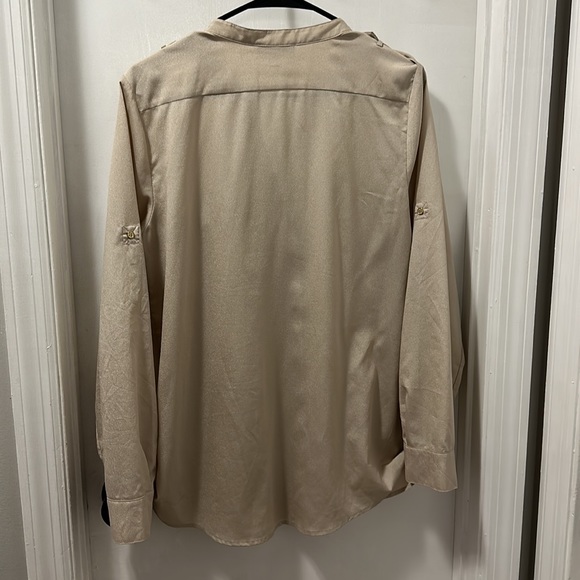 Calvin Klein zip pocket utility blouse - Picture 5 of 6